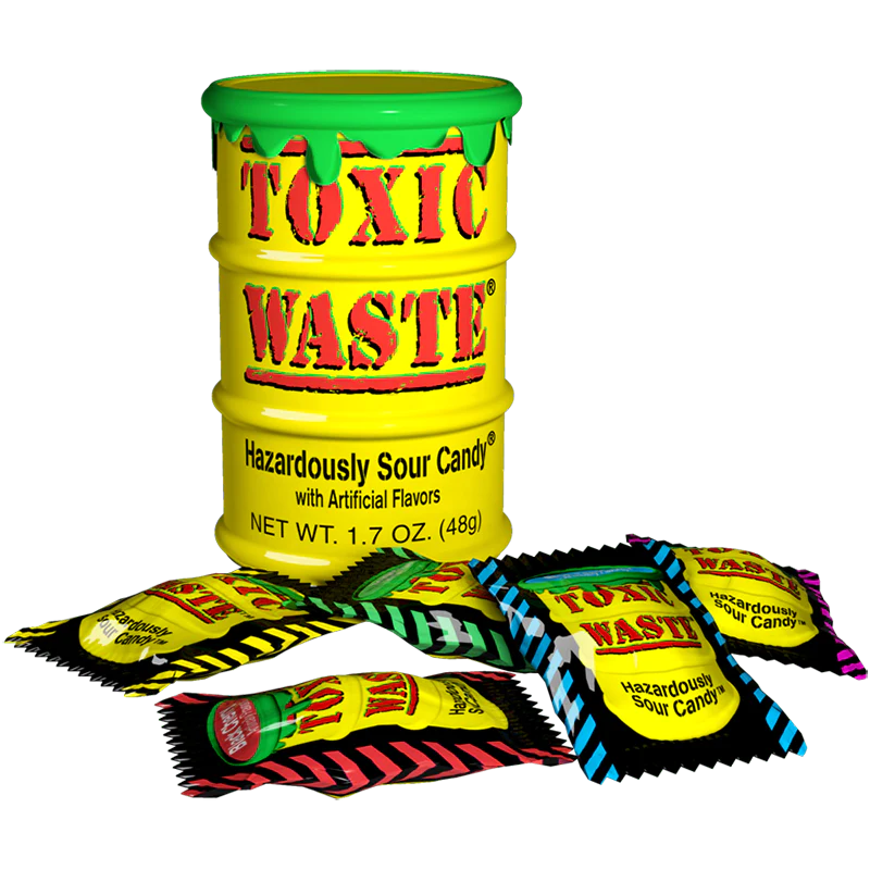 Toxic Waste Yellow Drum Extreme Sour Candy