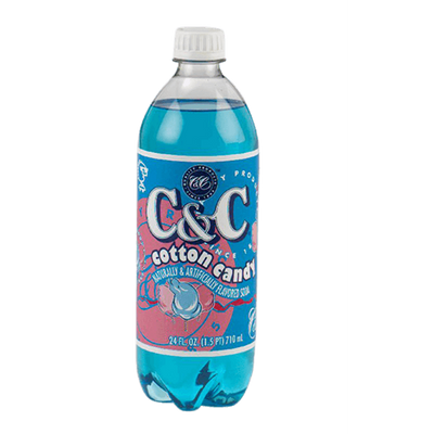 C&C Soda Cotton Candy Bottle USA 710ml
