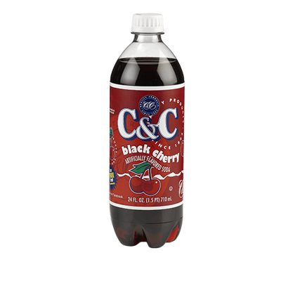 C&C Soda Black Cherry Bottle 710ml USA