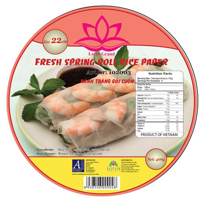 Lotus Grand Spring Roll Rice Paper 400g