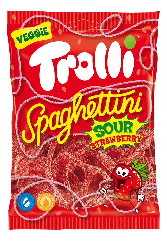 Trolli Spaghetti Sour Strawberry 100g