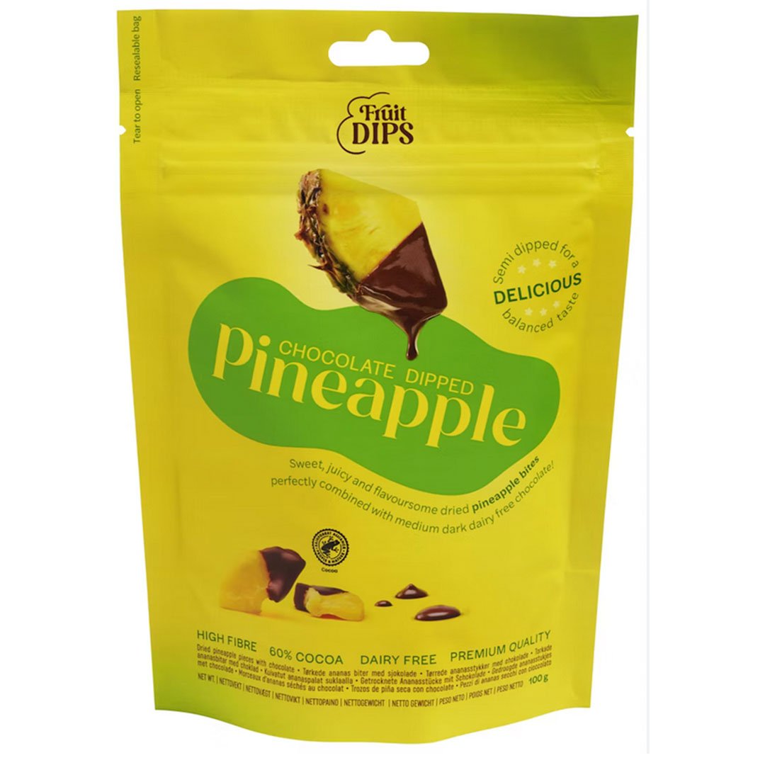 Fruit Dips Ananas M/Sjokolade 100g