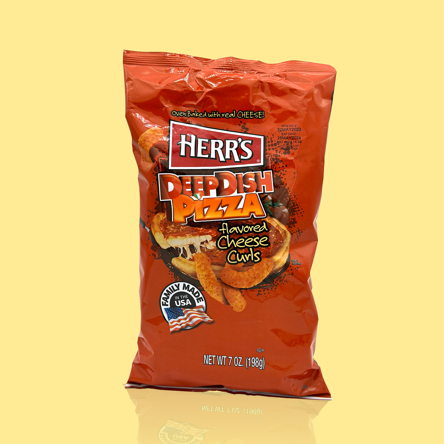Herr's Deep Dish Pizza Cheese Curls 113 g