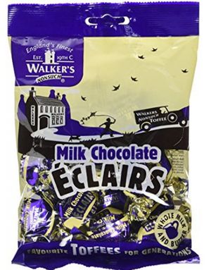 Walkers Toffee Milk Chocolate Eclairs 150g