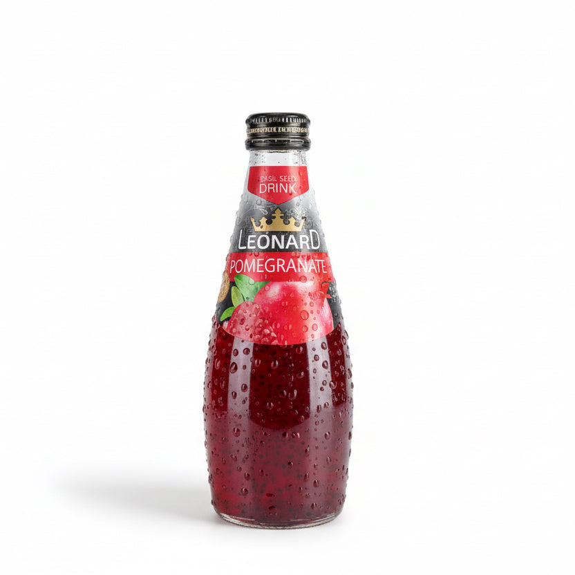 Leonard Pomegranate Basil Seed Drink 330ml