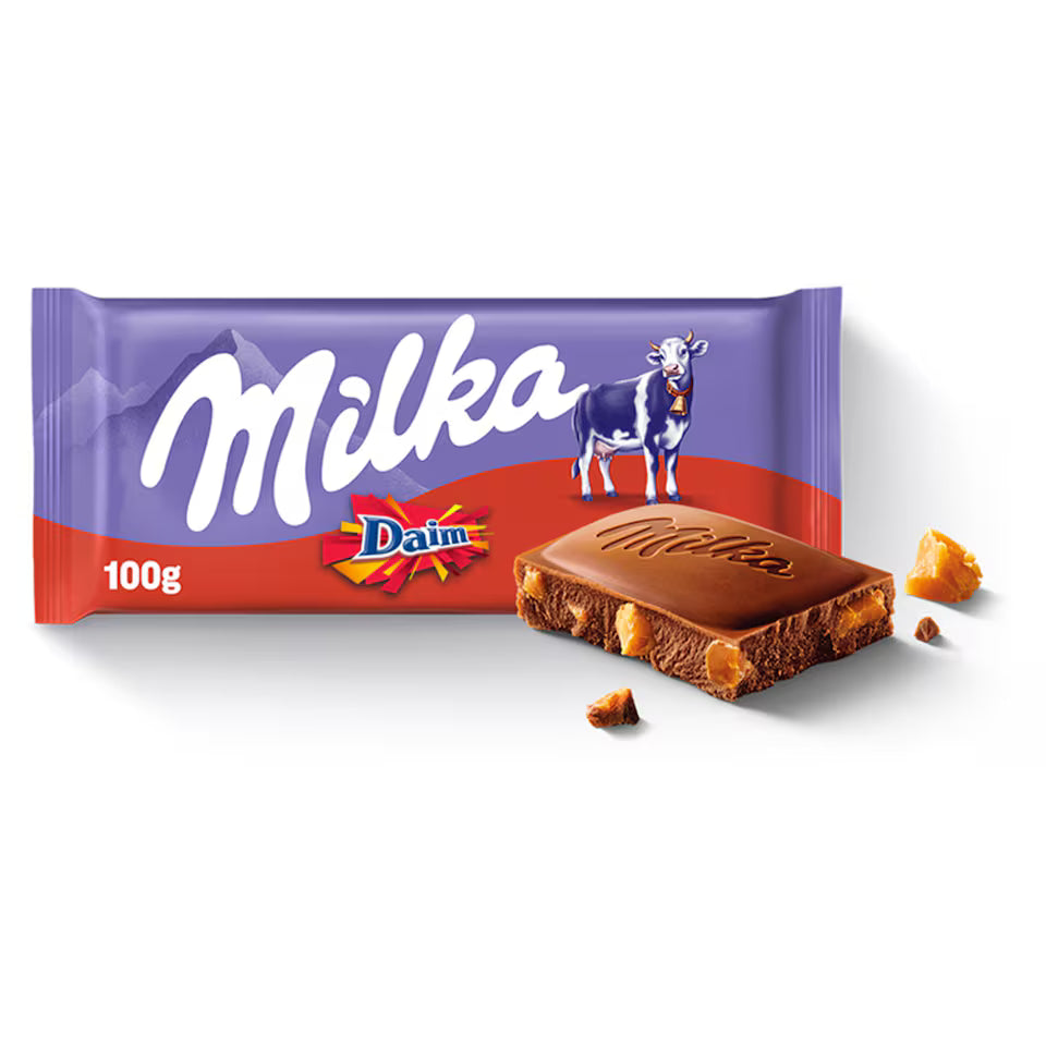 Milka Milk Chocolate Daim 100g