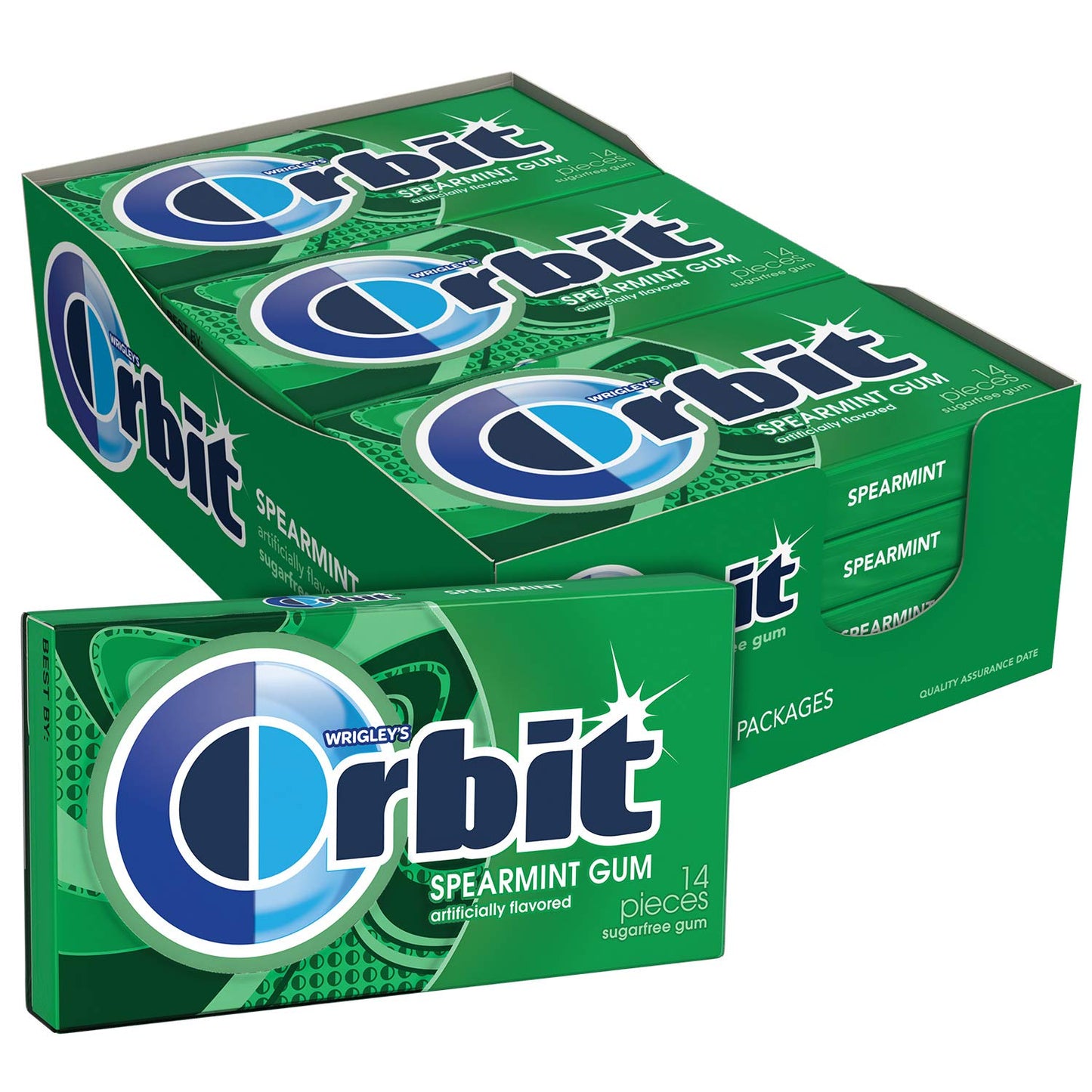 Orbit Spearmint Gum 34g