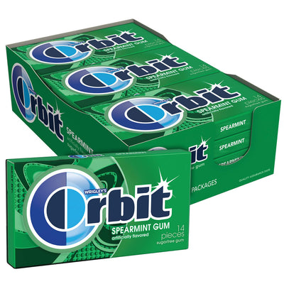 Orbit Spearmint Gum 34g