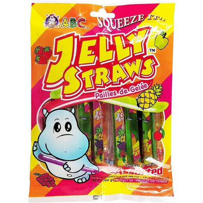 ABC Happy Hippo Jelly Straws 300g