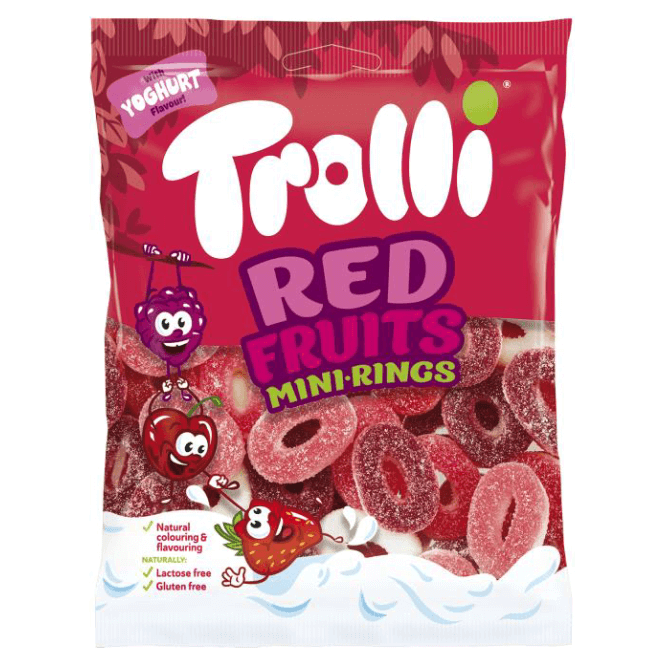 Trolli Red Fruits Mini Rings 200g