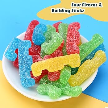 Amos Gummy Sour Building Blocks 100g