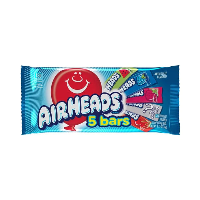 Airheads Assorted Flavours 5 Bar Pack 78g