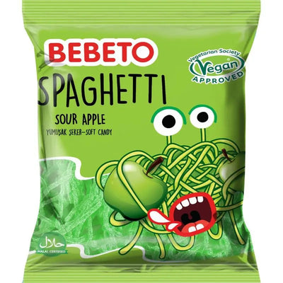 Bebeto Spaghetti Sour Apple 80g