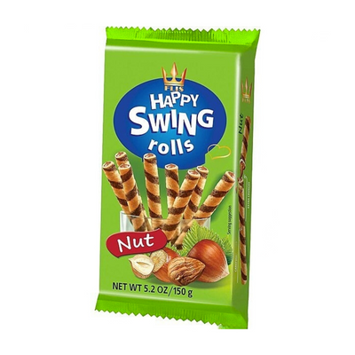 Happy Swing Rolls Salted Hazelnut 150g