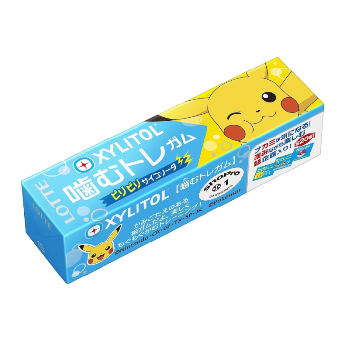 Lotte Xylitol Chew-Train Biribiri Psycho Soda Gum (26g)