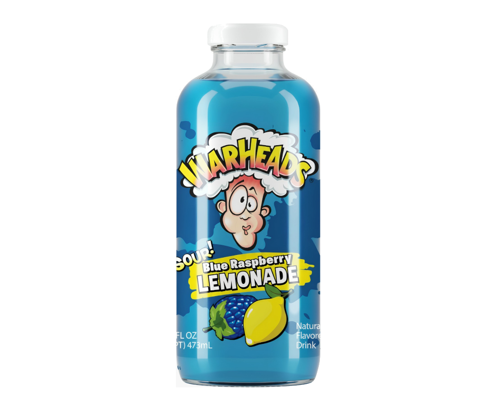 Warhead sour blue raspberry lemonade 473ml