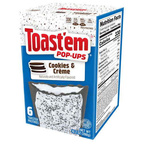Toast'em Pop-Ups Frosted Cookies & Creme 288g