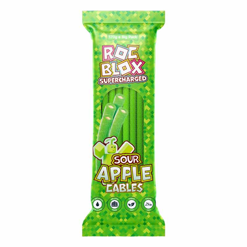 Roc Blox Supercharged Sour Apple Cables 170g