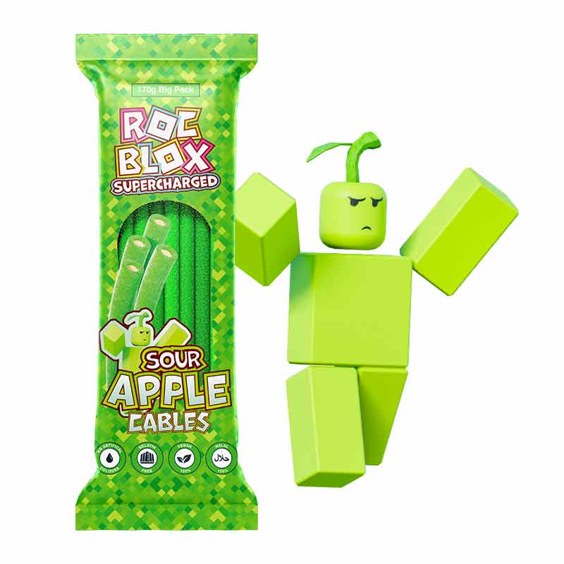 Roc Blox Supercharged Sour Apple Cables 170g