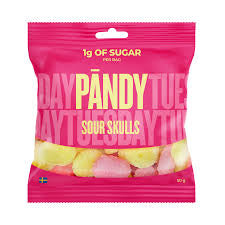 Pandy sour skulls 50g