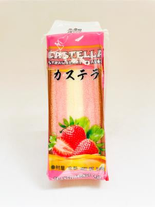 Castella Triangle Sponge Cake Strawberry 120g
