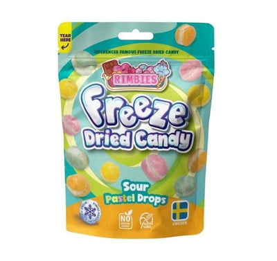 Rimbies Freeze Dried Candy Sour Pastel Drops 80g