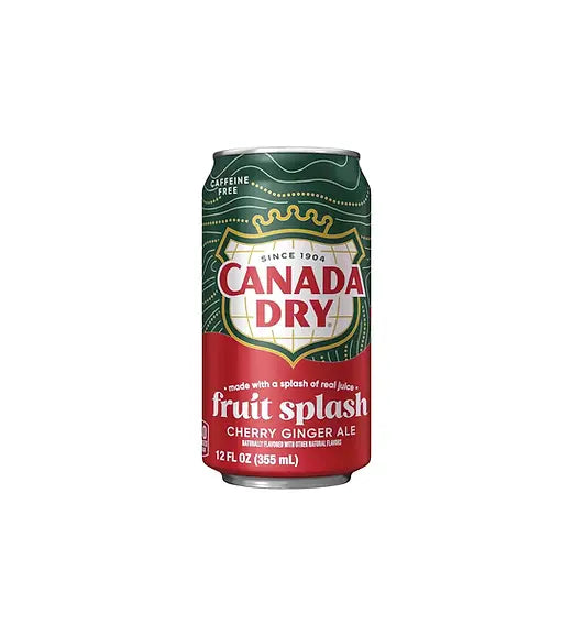 Canada Dry Fruit Splash Cherry Ginger Ale 355ml