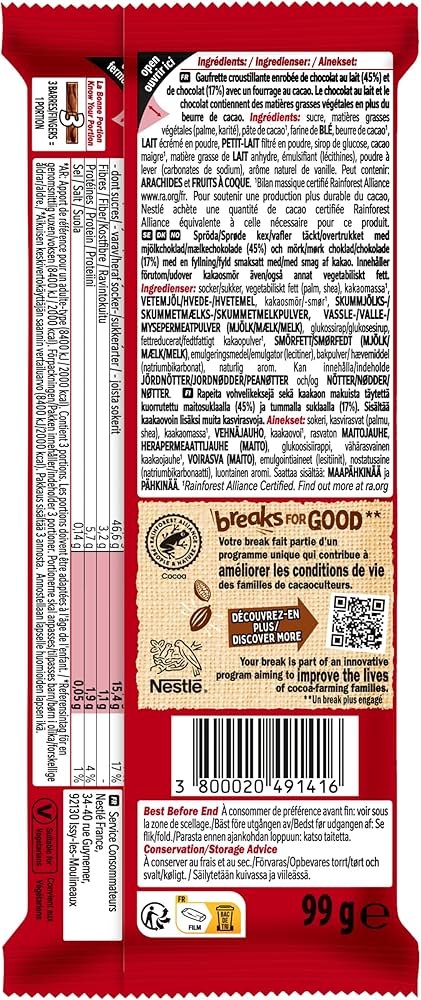 Nestlé KitKat Hazelnut 99 g