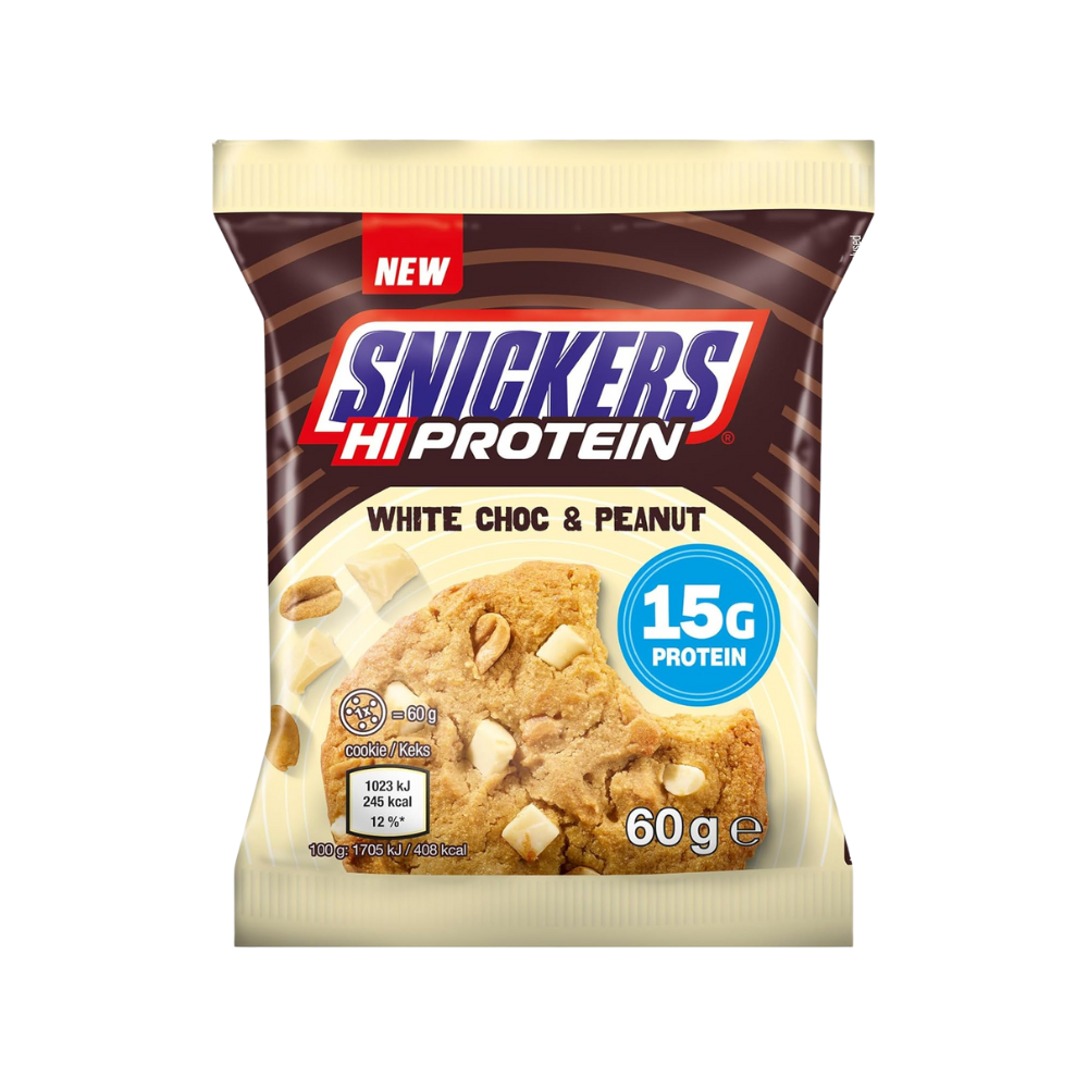 Snickers HiProtein Cookie – White Choc & Peanut 60 g