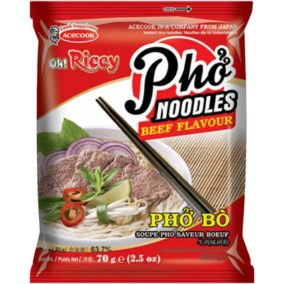 Oh Ricey Instant Noodles Beef 70g