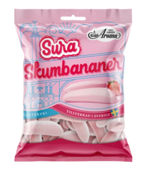 Sura Skumbananer Jordgubb 95g
