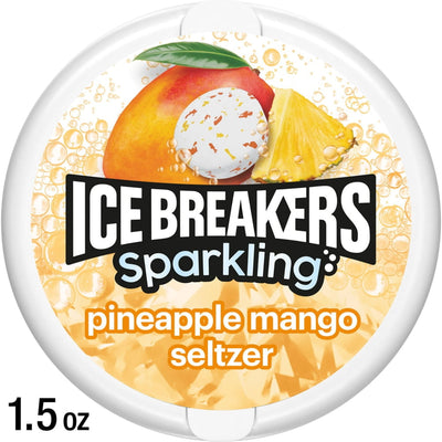 Ice Breakers Sparkling Pineapple Mango Seltzer Sugar Free Mints 42g