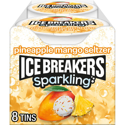 Ice Breakers Sparkling Pineapple Mango Seltzer Sugar Free Mints 42g