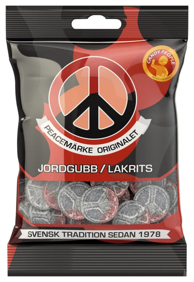 Peacemerke Jordbær & Lakris 80g
