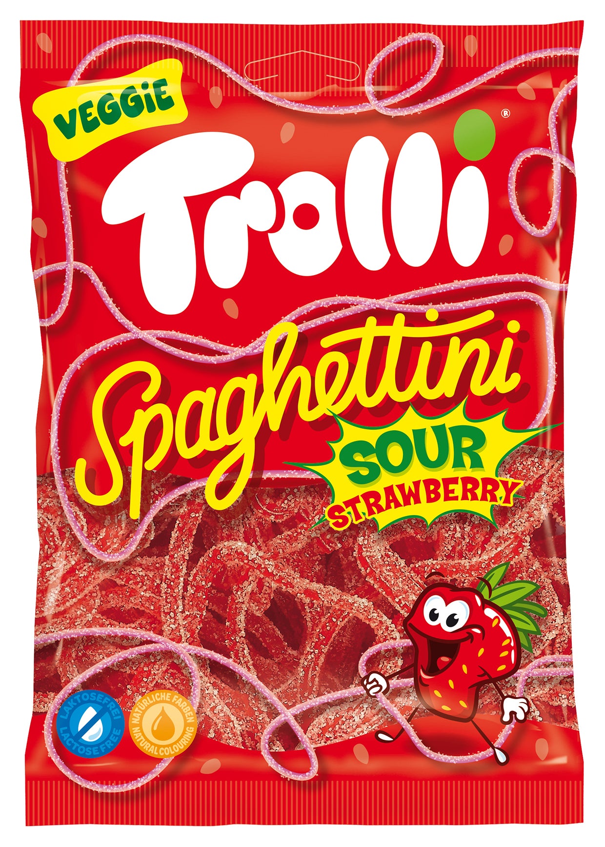 Trolli Spaghettini Strawberry 100g