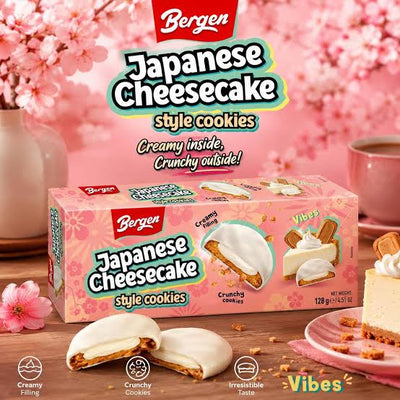 Bergen Japanese Cheesecake Style Cookies 128g