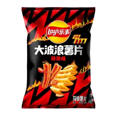 Lays Bag Big Wave Spicy Strip 70g