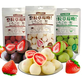 Tonys Whole Rose Strawberries 60g