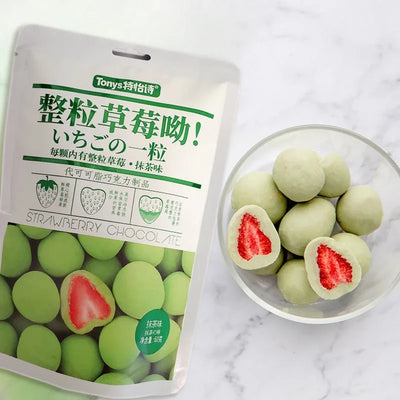 Tonys Whole Matcha Strawberries 60g