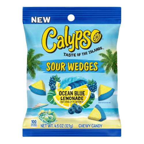 Calypso Sour Wedgies Ocean Blue 127g