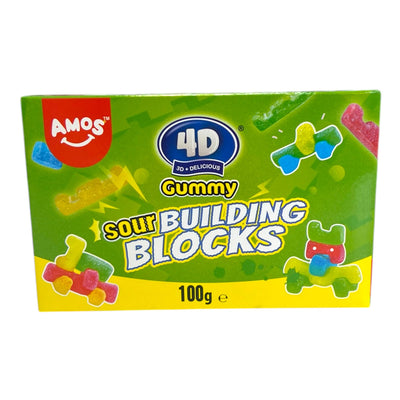 Amos Gummy Sour Building Blocks 100g