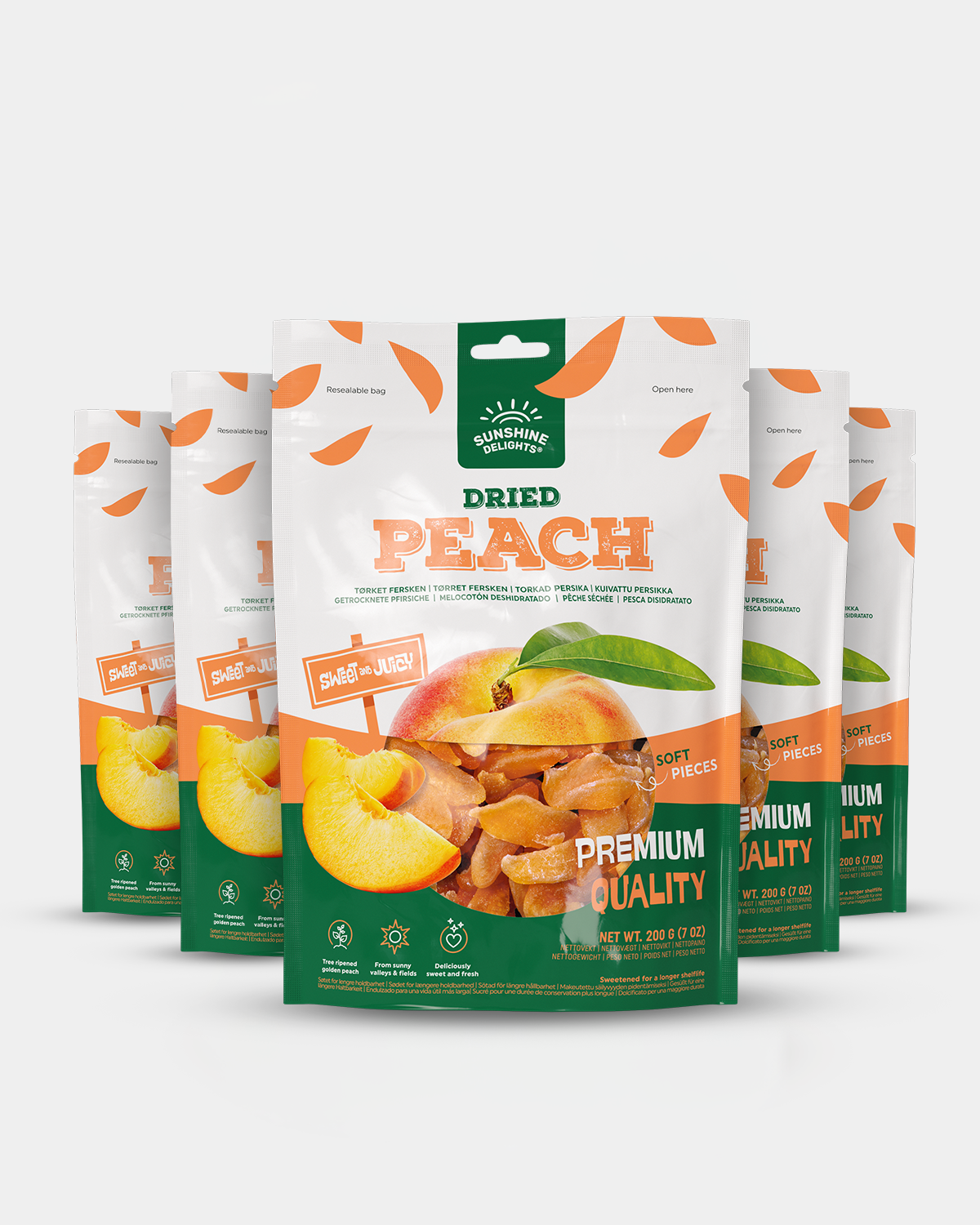 Sunshine Delights Dried Peach 100g