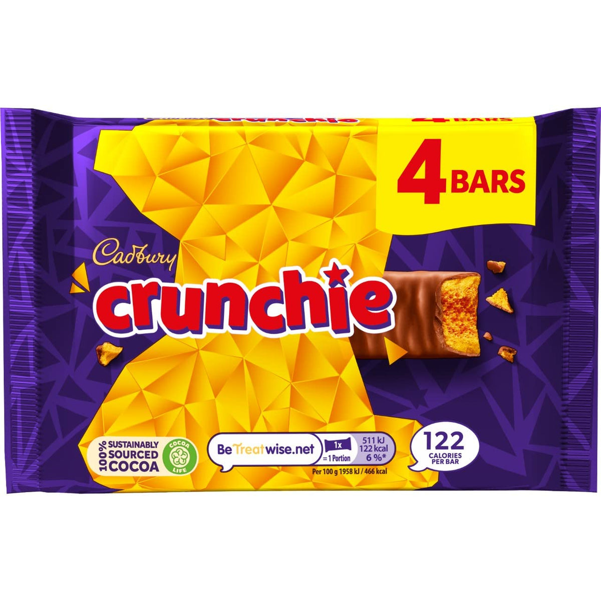 Cadbury Crunchie 4 bars