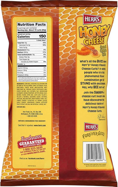 Herr's Honey Cheese Curls 170g