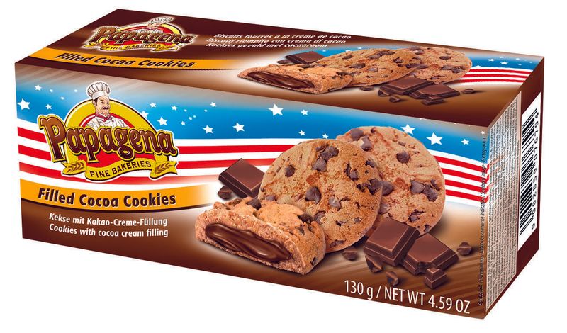 Papagena Filled Choco Cookies 130g