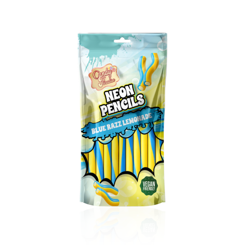 Candy Paradise Neon Pencils Blue Razz Lemonade Vegan 130g