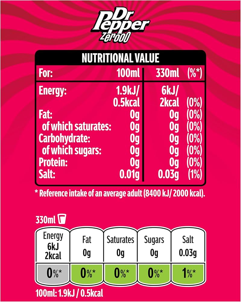 Dr Pepper Zero 330ml