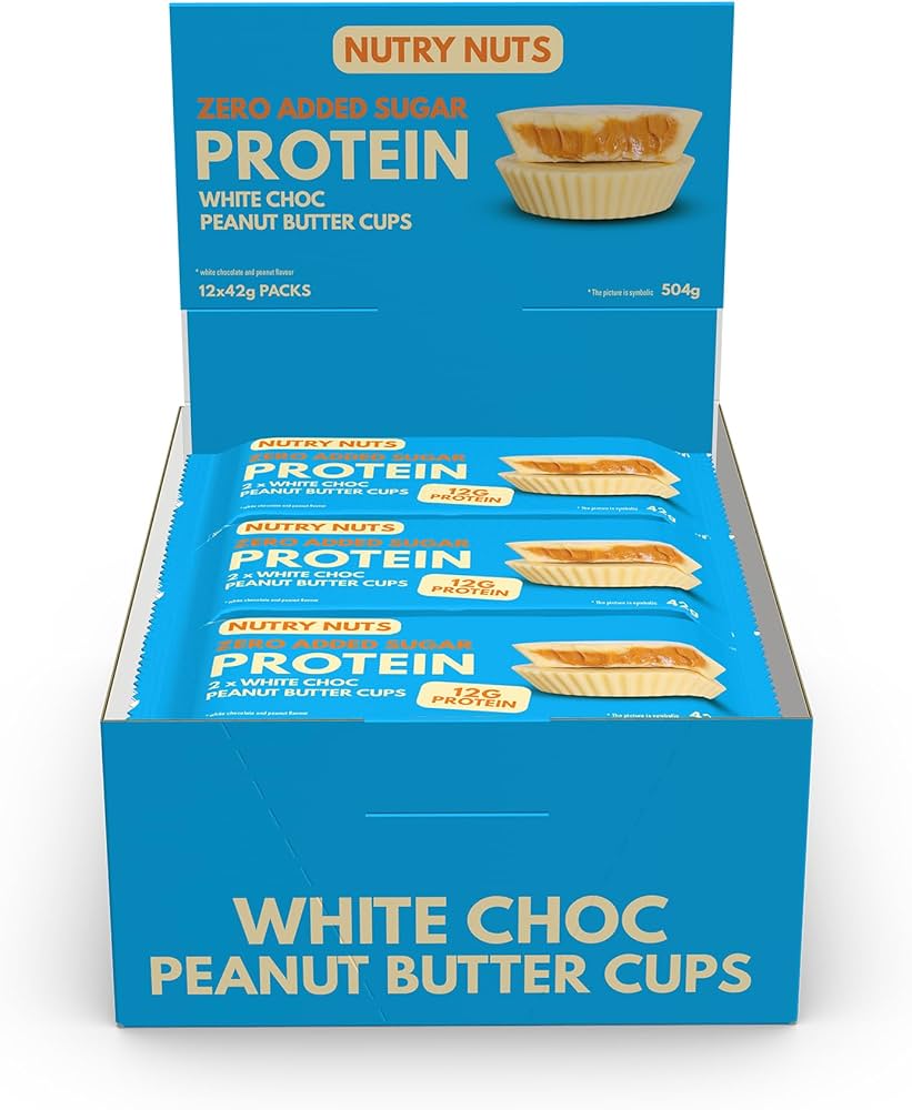 Nutry Nuts Peanut Butter Cups White Chocolate 42g