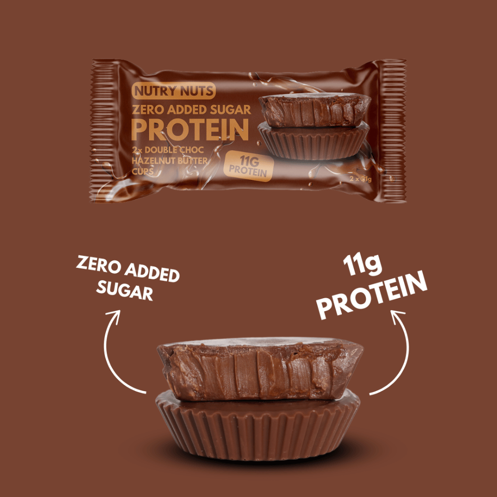 Nutry Nuts Peanut Butter Cups Double Choc Hazelnut 42g