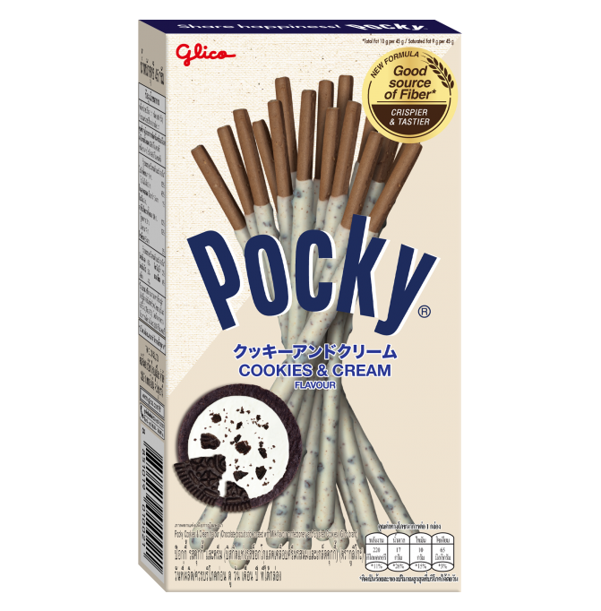 Glico Pocky Cookies & Cream Flavor 45g